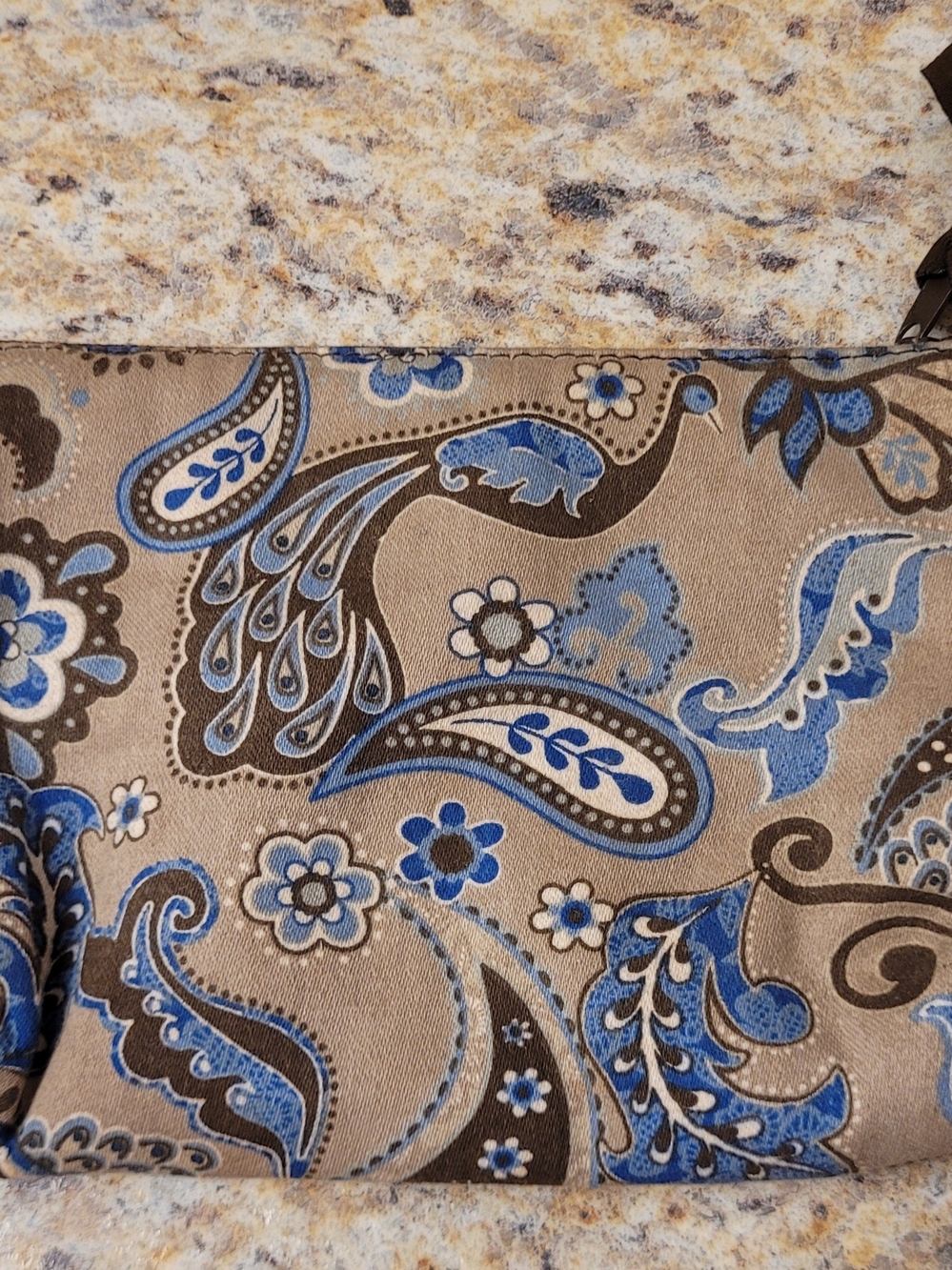 Thirty One Paisley Peacock Cosmetic/Travel Bag